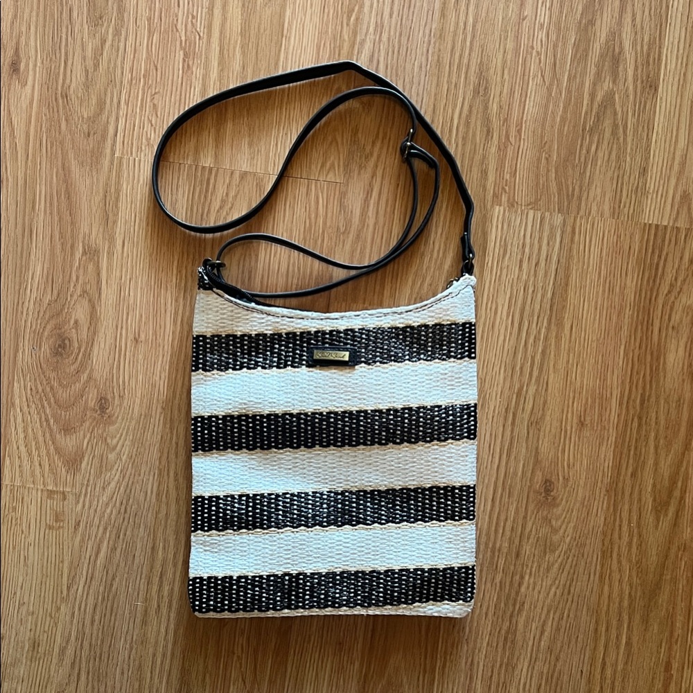 Elegant Striped Crossbody Bag